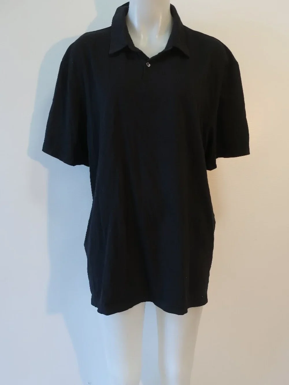Mens Standard James Perse Black (Item- 156) Supima Cotton Polo Shirt 5 US/XXL - Picture 9 of 13